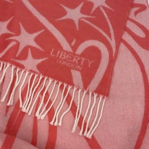 Liberty London lanthe Star Coral X-Large Scarf